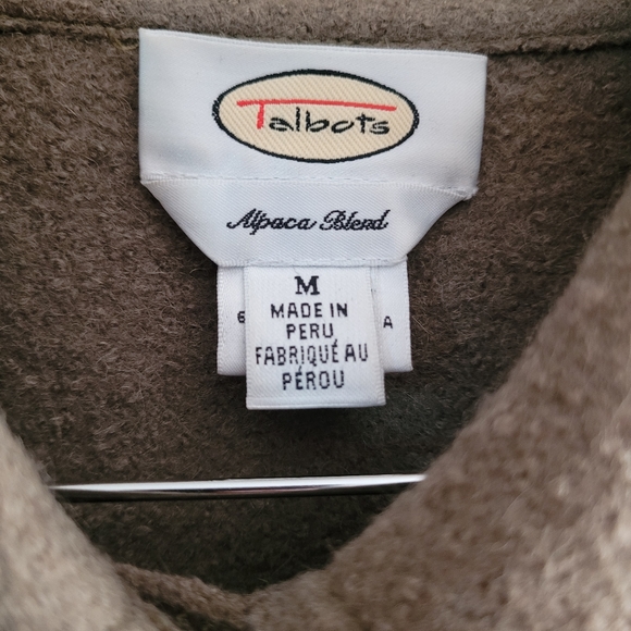 Talbots Olive Alpaca/Wool Jacket - Picture 8 of 11